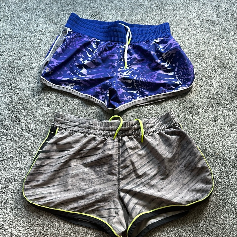 Two Pair Of Under Armour Running Shorts. - image 1